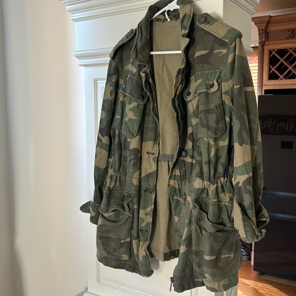 Free People Medium Camo Jacket